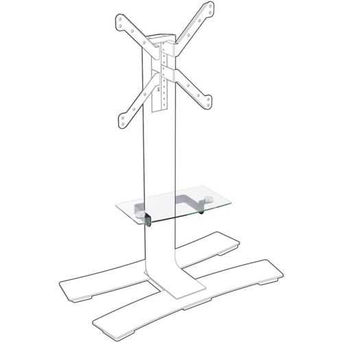 Tablette en verre trempé pour meuble TV - ERARD 039090