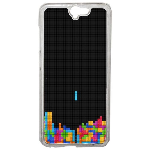 Coque Tetris Black Compatible One A9 Transparent