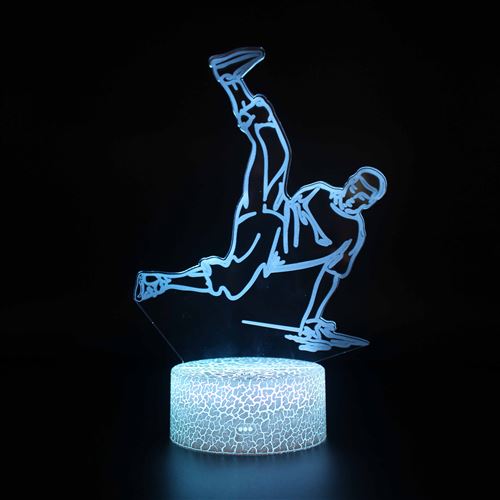 Stack Lampe 3D Tactile Veilleuses Enfant 7 Couleurs Avec Telecommande - Baseball #437 - Image 1