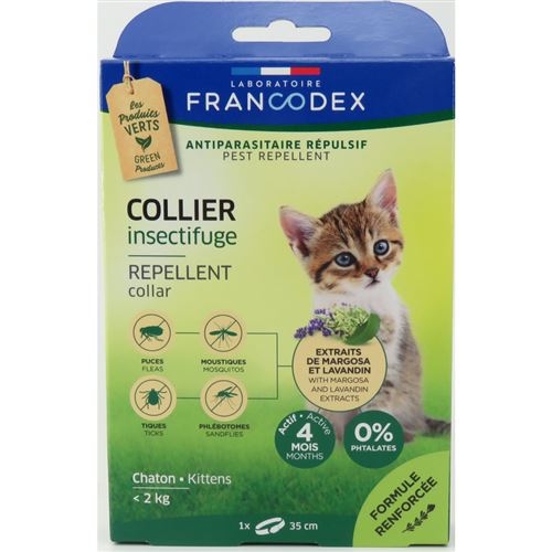 Meilleurs prix pour Collier Insectifuge Pour Chatons de moins de 2 kg
