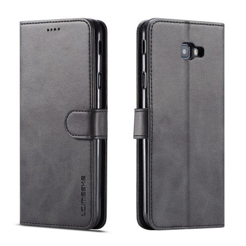 Etui en PU avec support noir pour votre Samsung Galaxy J4 Plus