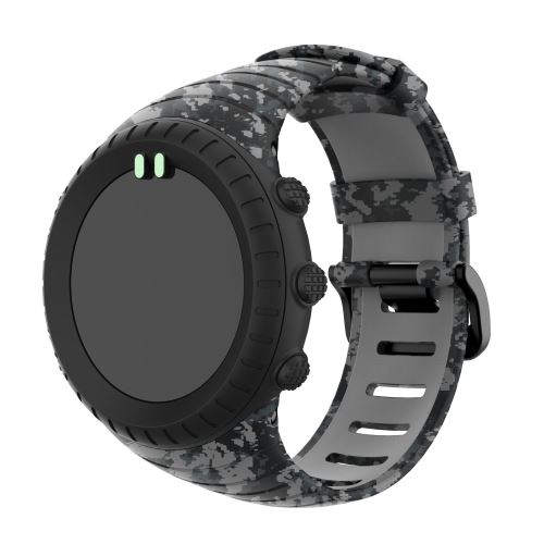 Générique Gris Bracelet Camouflage En Silicone Pour Suunto Core - Image 3