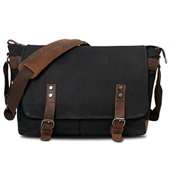 Hommes Sac Bandoulière Sacoche en Toile Cartable Sac à dos à la Fnac