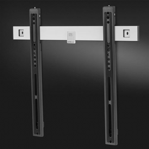 Support plat Ultra Slim de One For All - Fixation murale - Écrans de 32 à 60 pouces - Tous types de téléviseurs - Noir - WM6411