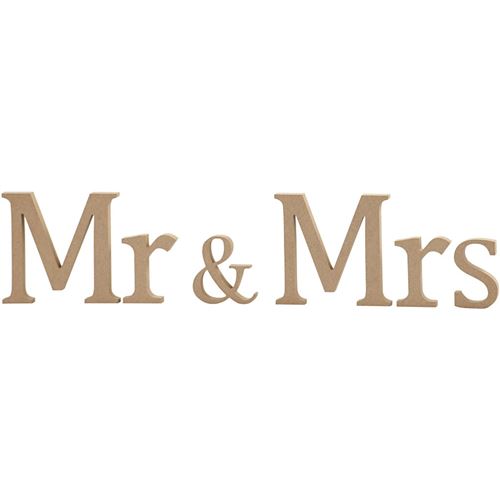 Creotime lettres en bois MR & MRS 13 cm