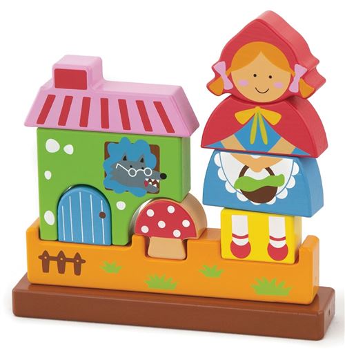 Viga Toys jarret rouge empilable 9 pièces multicolore