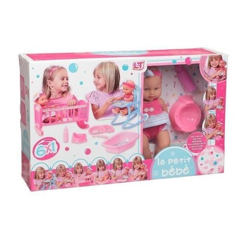 LOKO - Coffret poupon 29 cm + 6 accessoires