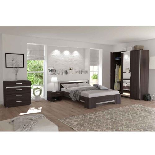 Armoire 3 Portes Maggie Chene Vulcano Achat Prix Fnac