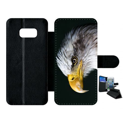 Etui à rabat samsung galaxy s8+ plus tete d'aigle royal