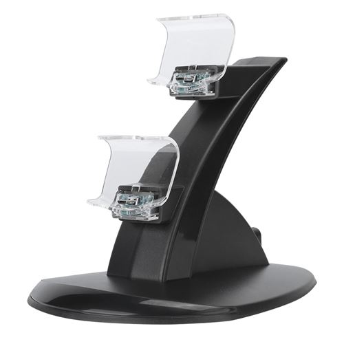 Chargeur de Bureau de Manettes de Jeu Double Avion 2 en 1 Support pour Ps4