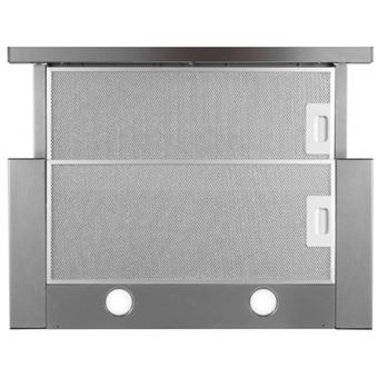 Scholtès SOHT1610X - Hotte - Téléscopique - largeur : 59.9 cm - profondeur : 30.8 cm - evacuation & recyclage - verre inox/noir