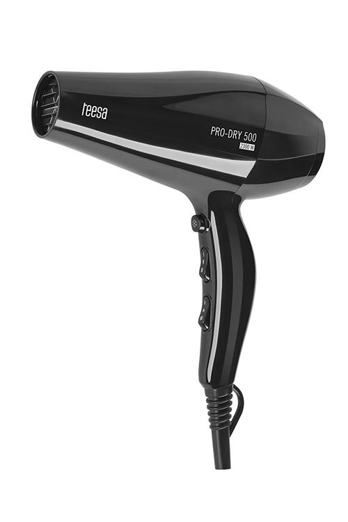 Krüger & Matz tsa0511 teesa Sèche-cheveux professionnel Pro Dry 500 AC 2300 W, fonction ionique, 3 niveaux de chaleur et 2 vitesses, touche air froid, Noir