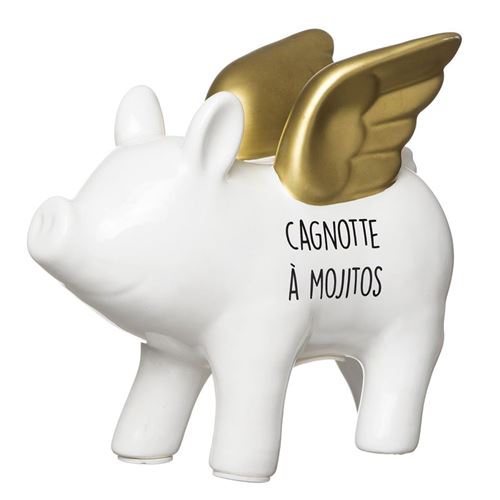 Tirelire cochon cagnotte à mojitos