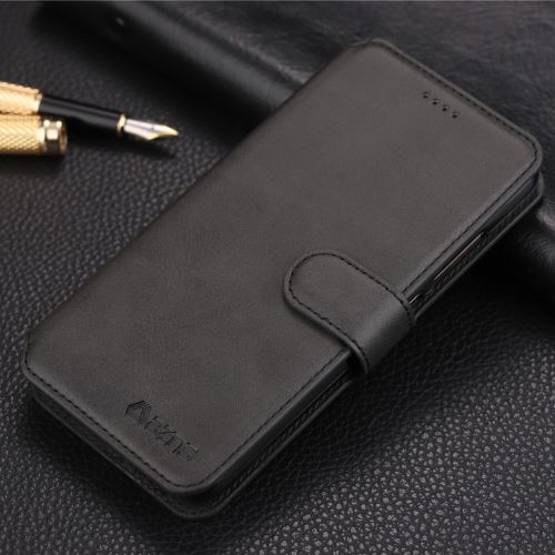 Etui en PU avec support noir pour votre Xiaomi Redmi 6A (Single 12MP Rear Camera)