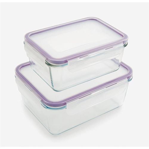 Set De 2 Boîtes En Verre Avec Couvercle Kitchen Friday Kf2