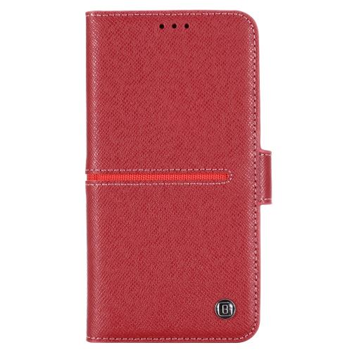 Etui en cuir véritable retourner rouge pour votre Apple iPhone 11 Pro Max 6.5 pouces (2019)