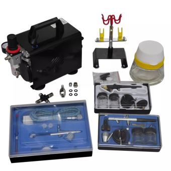 Set De 6 Adaptateurs/connecteurs Pour Aérographe Et Compresseur - Filetage 1/8" à 1/4" BSP Et 5mm - Chromés