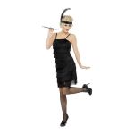 Robe Charleston Avec Frange Noir M Deguisement adulte Achat prix fnac