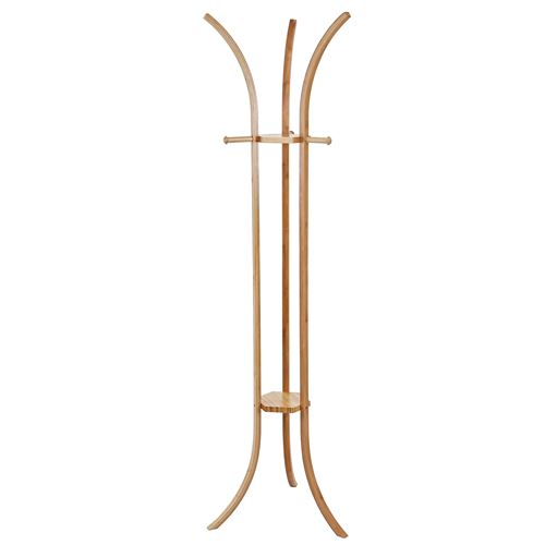 Portemanteau MENDLER HWC-D89, garde-robe, portant, portemanteau, bois, bambou
