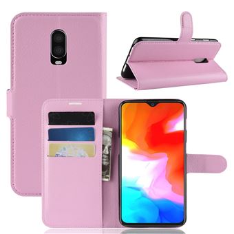 Etui en PU rose pour votre OnePlus 6T - Etui pour ...