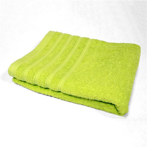 Drap de douche 70 x 130 cm eponge unie vitamine Anis