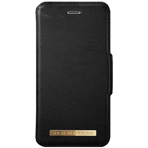 IDEAL Fashion Wallet - Flip cover voor mobiele telefoon - polyurethaan - zwart - voor Apple iPhone 7