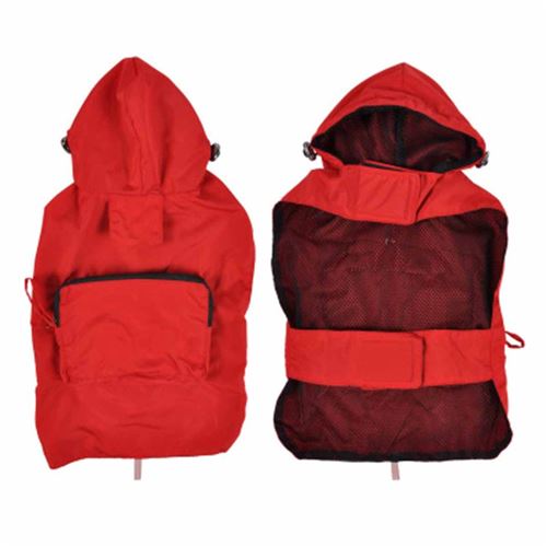 Comparer les prix de Paris Prix - Imperméable Pour Chien capuche & Poche 40cm Rouge
