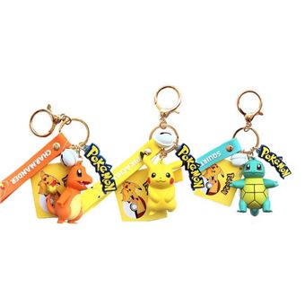 Set de 3 pièces Porte-clés Pokémon Pikachu Squirtle Charmander 6