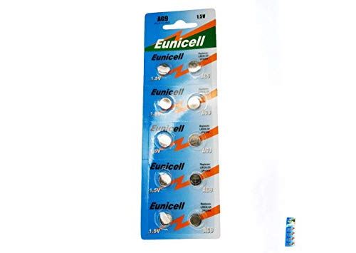 EUNICELL - Lot de 10 PILES AG9 LR936 SR936SW L936 394 V394 D394 SR936