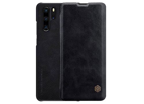Étui à Rabat Huawei P30 Pro - Série Nillkin Qin - Noir