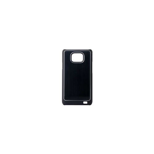Coque Samsung Galaxy S2 Swiss Charger finition aluminium noir
