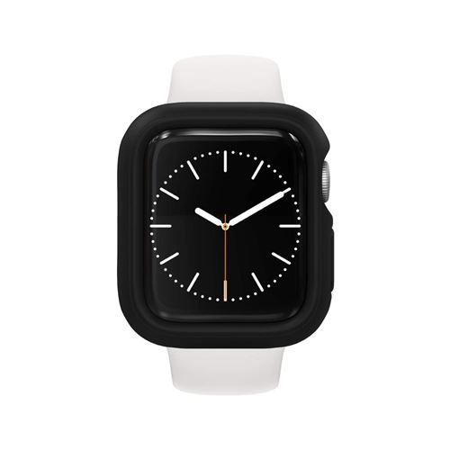 Coque Bumper CrashGuard NX RhinoShield pour Apple Watch Series 4 / 5 / 6 / SE - 44 mm Protection Fine Personnalisable - Noir