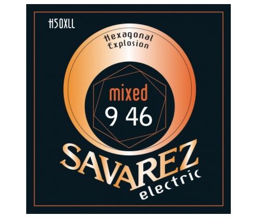 Savarez H50XLL Electric Hexagonal explosion mixed - jeu guitare électrique 9-46