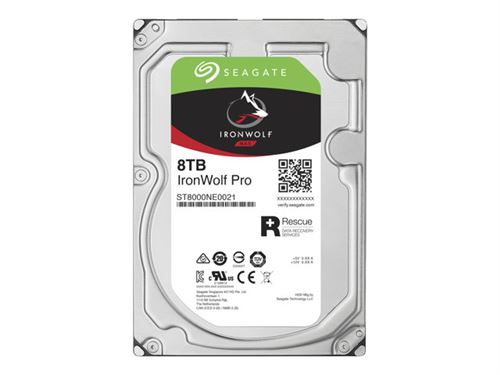 Seagate IronWolf Pro ST8000NE0021 - disque dur - 8 To - SATA 6Gb/s