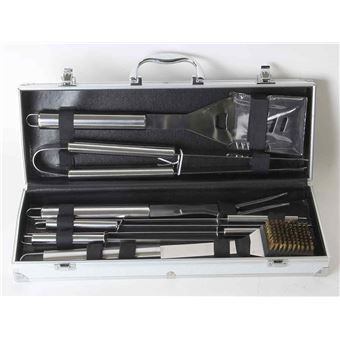 Malette de 8 accessoires inox pour barbecue et plancha - 1