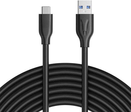 Câble Usb Type C Vers Usb 3.0, Charge Rapide 3A, Résistant Pour Samsung S8/S9/S10 Note 10, Xiaomi, Sony Et Plus - 1M/Noir Vshop