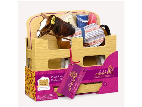 Our Pinto Paso Foal Generation with Accessories for 18-Inch Dolls