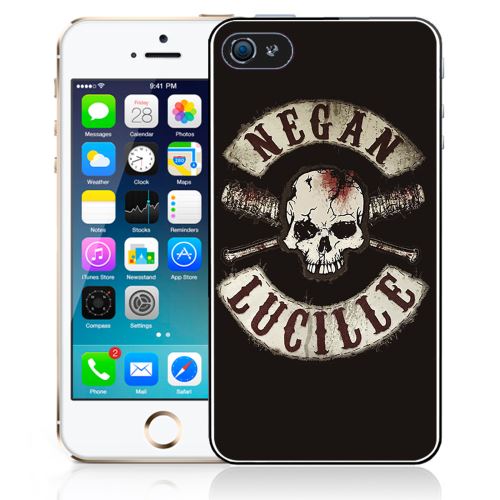 Coque pour iPhone 5C walking dead logo negan lucille