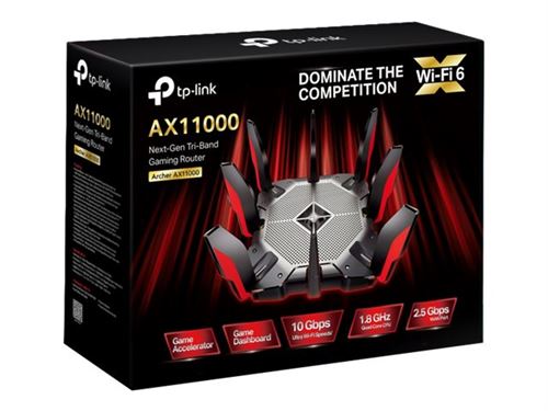 TP-Link Archer AX11000 - Routeur sans fil - commutateur 8 ports - GigE, 2.5 GigE - 802.11a/b/g/n/ac/ax - Bi-bande