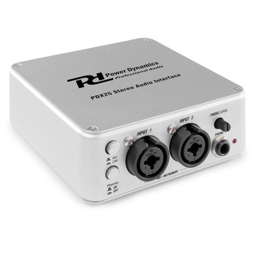 Power Dynamics PDX25 Interface audio stéréo - Port USB - logiciel Audacity