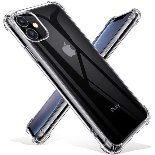 Coque Antichoc Silicone Transparent pour iPhone 11 [Phonillico®]