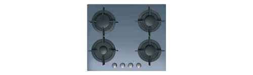 Candy CVG 64 SGX - Table de cuisson au gaz - 4 plaques de cuisson - Niche - largeur : 56 cm - profondeur : 48 cm - noir - miroir