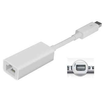 Adaptateur Thunderbolt vers Ethernet RJ45 gigabit APPLE MD463ZM/A