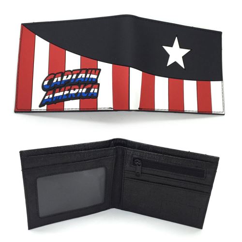 Portefeuille en PU cuir - cadeaux personnalisés - Captain America #208