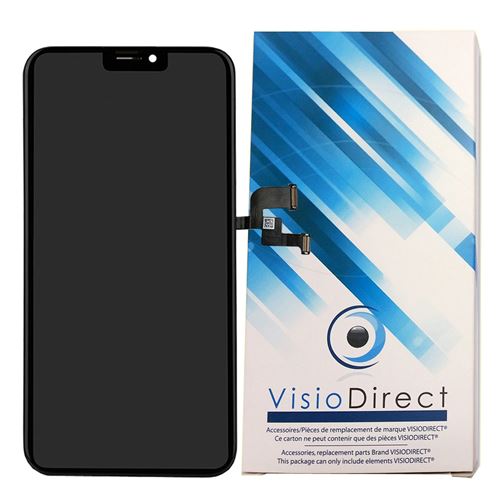 Visiodirect Ecran Complet Pour iPhone X OLED 5.8 Noir Téléphone Portable Vitre Tactile + Ecran LCD + Chassis -Visiodirect-
