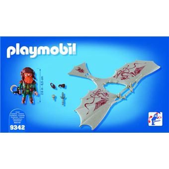Playmobil Knights Les combattants nains 9342 Nain avec deltaplane
