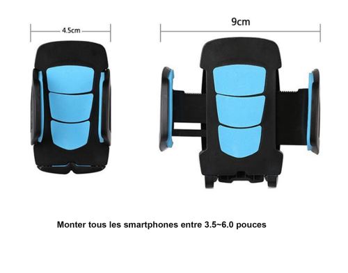 Support de téléphone portable pour pare-brise de voiture Télescopique  universel Injection de colle GPS Ventouse PU paresseux - Support pour  téléphone mobile à la Fnac