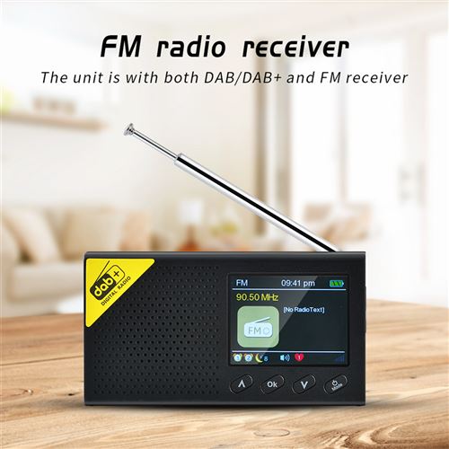 12€94 sur Radio numérique Récepteur FM YOUKUKE 2,4 Portable DAB + FM /  Réveil Haut-parleur Bluetooth - Baladeur radio - Achat & prix
