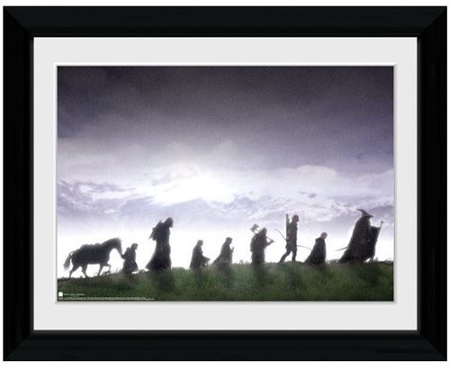GB Eye affiche dans le cadre Le Seigneur des Anneaux Fellowship 30 x 40 cm