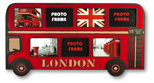 Zep cadre big red london bus bois photo pour 7 photos